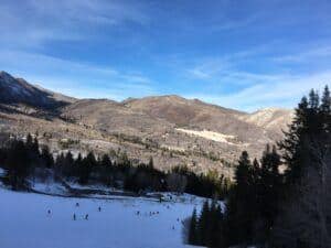 Robert Redford's House in the distance at Sundance